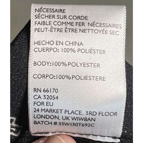 Urban Outfitters Silence & Noise Black/White Crop Camisole Zip Up Top Size Small - Picture 6 of 7